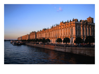 Exterior Of Winter Palace On Neva River, St. Petersburg, Russia by Jonathan Smith Pricing Limited Edition Print image