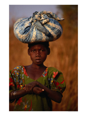 Girl Near Guinguette Springs, Looking At Camera, Bobo-Dioulasso, Burkina Faso by David Wall Pricing Limited Edition Print image