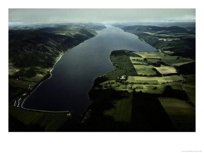 Aerial View Of Loch Ness by Emory Kristof Pricing Limited Edition Print image