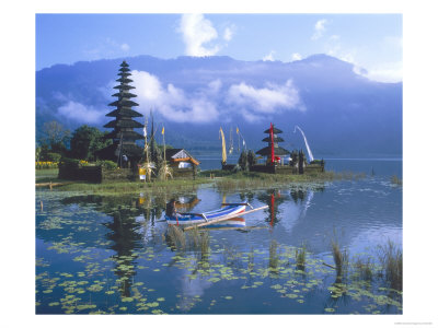 Ulun Danu Temple, Beratan Lake, Bedugul, Bali by David Ball Pricing Limited Edition Print image