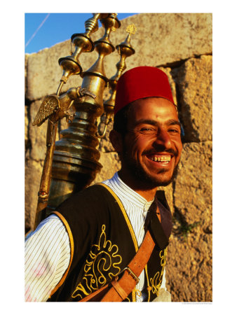 Portrait Of Smiling Drinks Vendor, Baalbek, Lebanon by Bethune Carmichael Pricing Limited Edition Print image