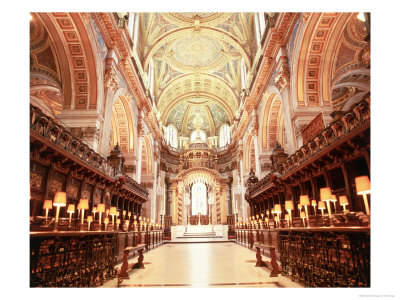 Inside St. Paul's Cathedral, London, Uk by Rick Strange Pricing Limited Edition Print image