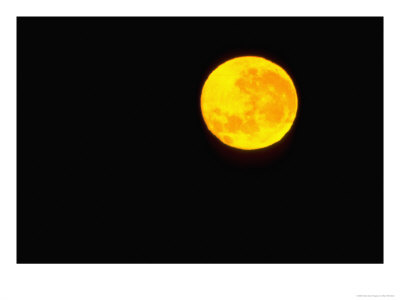 Black Sky With Orange Full Moon by Mark Reinstein Pricing Limited Edition Print image