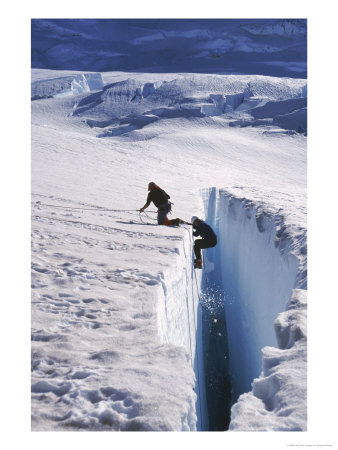 Climbers, Crevasse, Emmons Glacier, Mt. Rainier, Wa by Cheyenne Rouse Pricing Limited Edition Print image