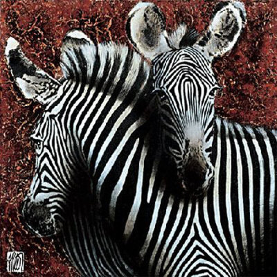 Couple De Zebras Ii by Fabienne Arietti Pricing Limited Edition Print image