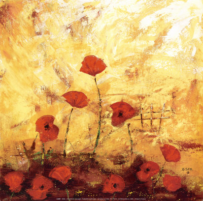 Coquelicots Sauvages by Szal Pricing Limited Edition Print image