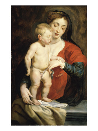 The Virgin And Child by Peter Paul Rubens Pricing Limited Edition Print image