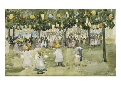 Central Park, Nyc, July 4Th by Maurice Brazil Prendergast Pricing Limited Edition Print image