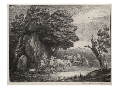 The Act Directs (Two Market Carts) by Thomas Gainsborough Pricing Limited Edition Print image