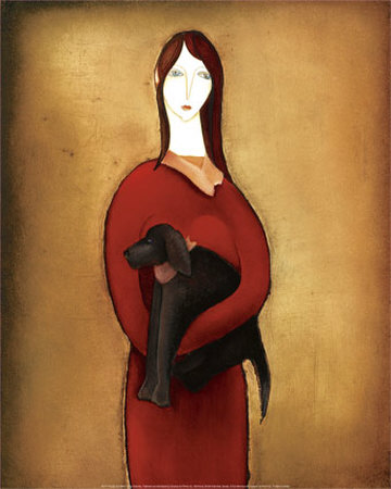 Lady And Mimi by Eva Skierska Pricing Limited Edition Print image