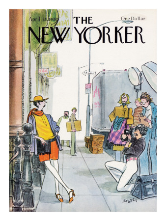 The New Yorker Cover - April 21, 1980 by Charles Saxon Pricing Limited Edition Print image