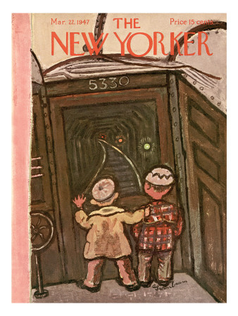 The New Yorker Cover - March 22, 1947 by Abe Birnbaum Pricing Limited Edition Print image
