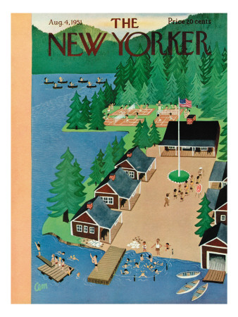 The New Yorker Cover - August 4, 1951 by Charles E. Martin Pricing Limited Edition Print image