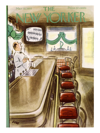 The New Yorker Cover - March 19, 1955 by Leonard Dove Pricing Limited Edition Print image