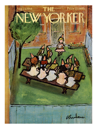 The New Yorker Cover - August 23, 1958 by Abe Birnbaum Pricing Limited Edition Print image
