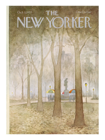 The New Yorker Cover - October 3, 1977 by Charles E. Martin Pricing Limited Edition Print image