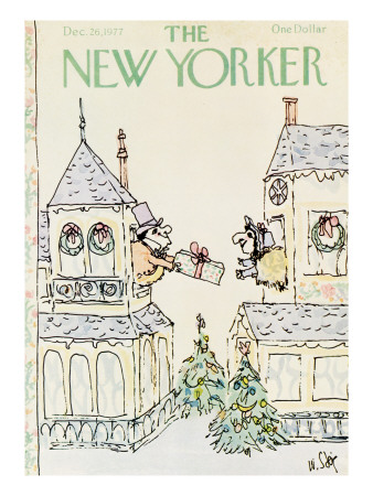 The New Yorker Cover - December 26, 1977 by William Steig Pricing Limited Edition Print image