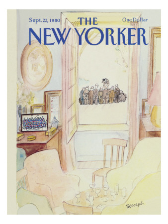 The New Yorker Cover - September 22, 1980 by Jean-Jacques Sempé Pricing Limited Edition Print image