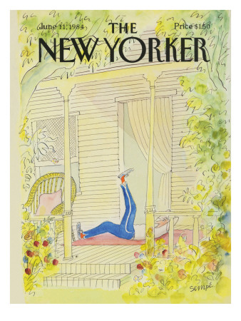 The New Yorker Cover - June 11, 1984 by Jean-Jacques Sempé Pricing Limited Edition Print image
