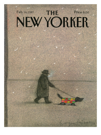 The New Yorker Cover - February 16, 1987 by Eugene Mihaesco Pricing Limited Edition Print image