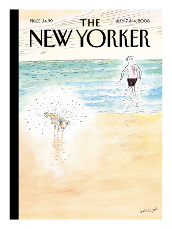 The New Yorker Cover - July 7, 2008 by Jean-Jacques Sempe Pricing Limited Edition Print image