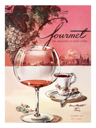 Gourmet Cover - October 1953 by Henry Stahlhut Pricing Limited Edition Print image
