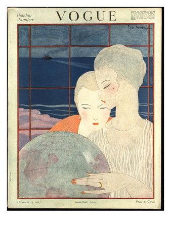 Vogue Cover - December 1917 by Georges Lepape Pricing Limited Edition Print image