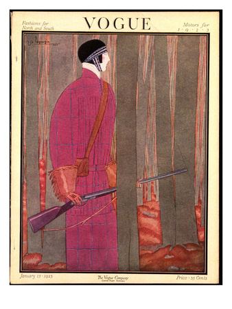Vogue Cover - January 1923 by Georges Lepape Pricing Limited Edition Print image