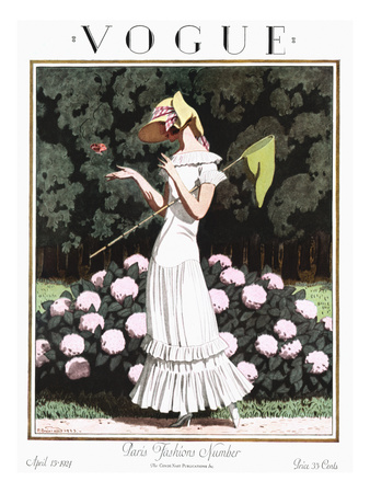 Vogue Cover - April 1924 by Pierre Brissaud Pricing Limited Edition Print image