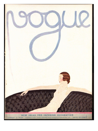 Vogue Cover - August 1930 by Andre E. Marty Pricing Limited Edition Print image