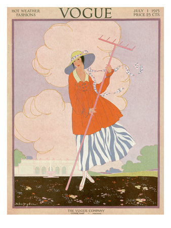 Vogue Cover - July 1915 by Helen Dryden Pricing Limited Edition Print image