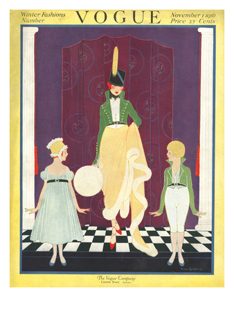 Vogue Cover - November 1916 by Irma Campbell Pricing Limited Edition Print image