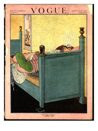 Vogue Cover - March 1920 by George Wolfe Plank Pricing Limited Edition Print image