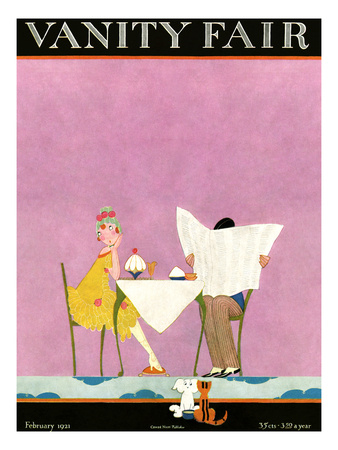 Vanity Fair Cover - February 1921 by A. H. Fish Pricing Limited Edition Print image