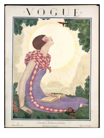 Vogue Cover - June 1925 by Georges Lepape Pricing Limited Edition Print image