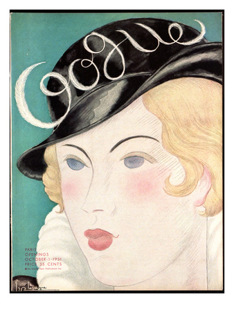 Vogue Cover - October 1931 by Georges Lepape Pricing Limited Edition Print image