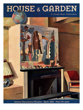 House & Garden Cover - April 1933 by Louis Bouche Pricing Limited Edition Print image