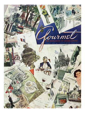 Gourmet Cover - July 1951 by Henry Stahlhut Pricing Limited Edition Print image