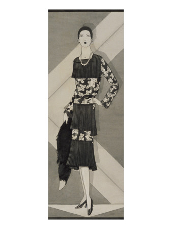 Vogue - March 1929 by Douglas Pollard Pricing Limited Edition Print image