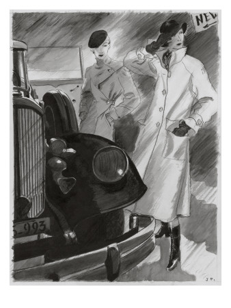 Vogue - November 1933 by Jean Pages Pricing Limited Edition Print image