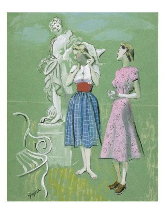 Vogue - April 1938 by R.S. Grafstrom Pricing Limited Edition Print image