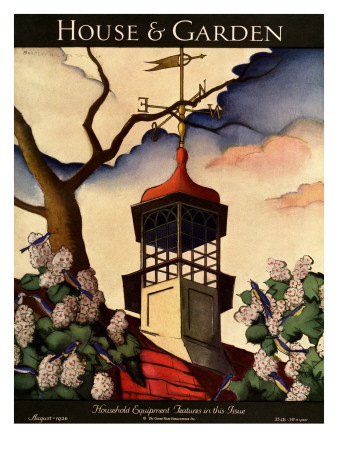 House & Garden Cover - August 1926 by Bradley Walker Tomlin Pricing Limited Edition Print image