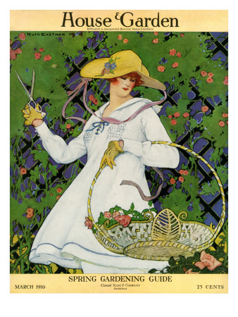 House & Garden Cover - March 1916 by Ruth Easton Pricing Limited Edition Print image