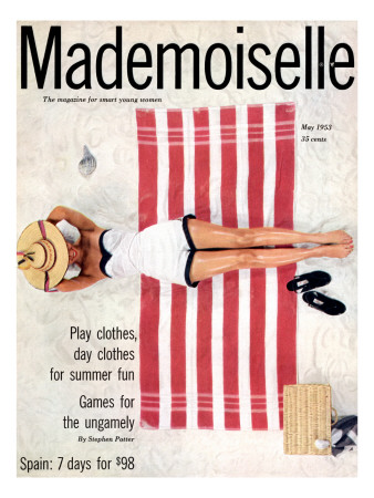 Mademoiselle Cover - May 1953 by Somoroff Pricing Limited Edition Print image