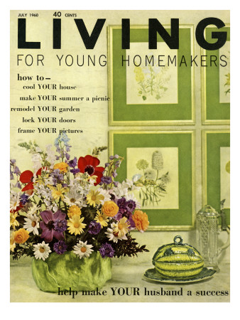 Living For Young Homemakers Cover - July 1960 by John Bendixsen Pricing Limited Edition Print image