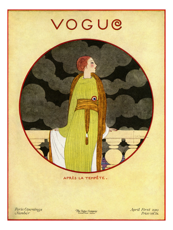 Vogue Cover - April 1919 by Georges Lepape Pricing Limited Edition Print image