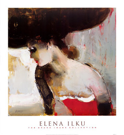 Lady In Red by Elena Ilku Pricing Limited Edition Print image