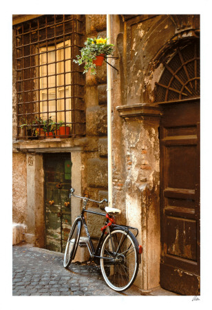 Bicycle At The Door by Igor Maloratsky Pricing Limited Edition Print image