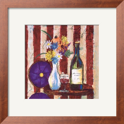 Wine & Flowers Ii by Celeste Peters Pricing Limited Edition Print image