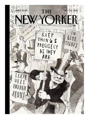 The New Yorker Cover - October 24, 2011 by Barry Blitt Pricing Limited Edition Print image